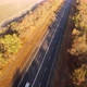 Road with cars from top around green nature - VideoHive Item for Sale