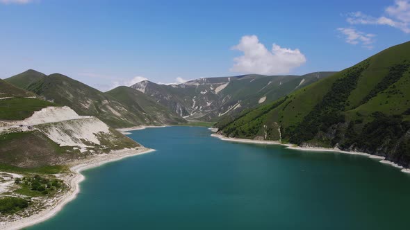 Turquoise Water of Mountain Lake