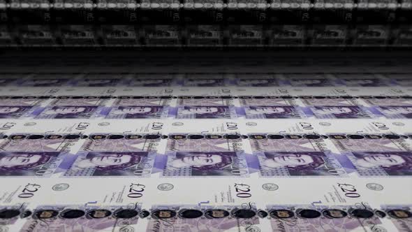 Printing Money British Pounds