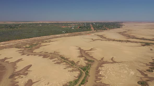 Mud Sandflats in Derby, Kimberley, Western Australia 4K Aerial Drone