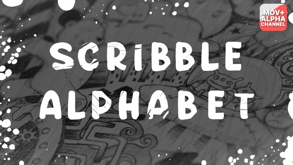 Scribble Alphabet | Motion Graphics Pack