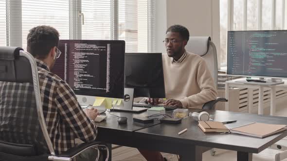 Programmers Working with Program Codes in Office, Stock Footage | VideoHive