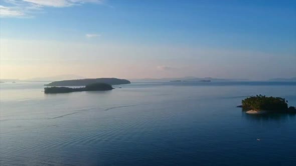 Top view of an Island in the Philippines. Scenic, memorable as the water is very calm. alt