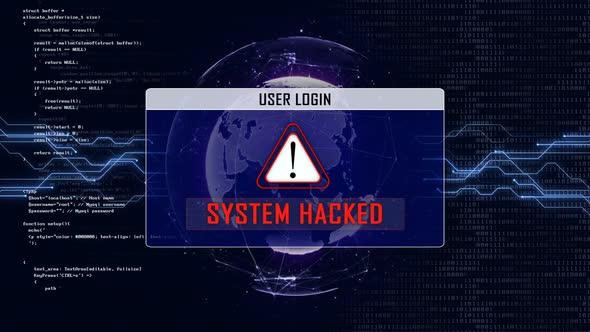 SYSTEM HACKED and User Login Interface