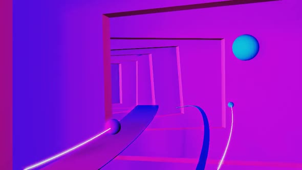 Neon tunnel