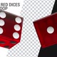 Red Dices Rotating  - VideoHive Item for Sale