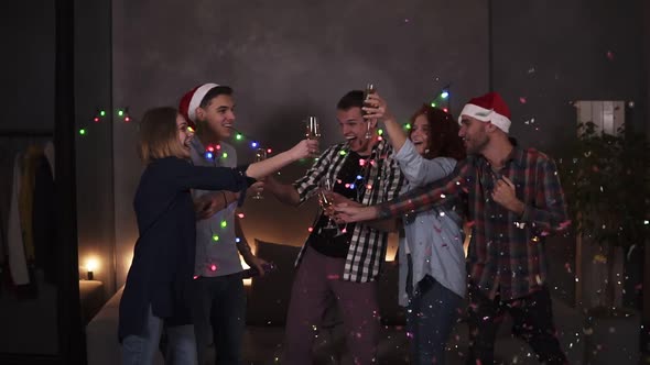 Colorful Celebration of Christmas and New Year alt