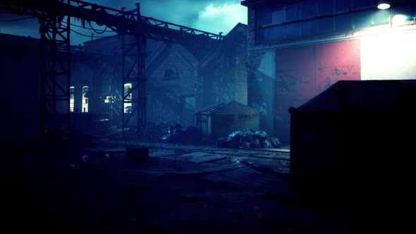 Ruins of a Very Heavily Polluted Industrial Factory alt