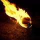 Flaming Ball On The Floor - VideoHive Item for Sale
