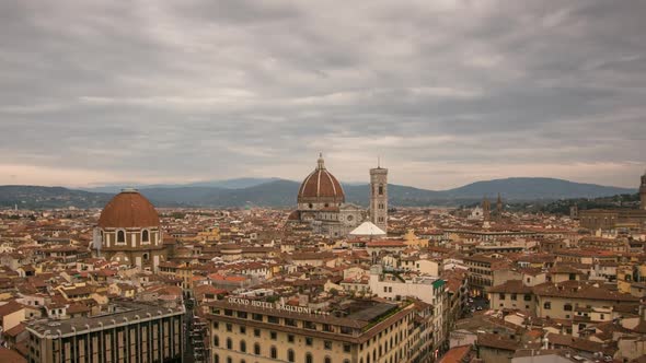 Florence skyline timelapse day to night alt