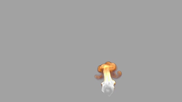 Flickering Fire For Vfx Animation Effects On A Gray Background.