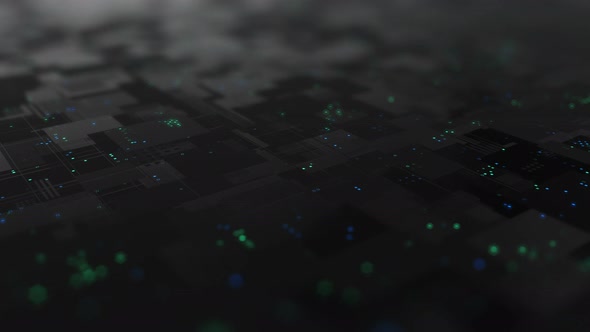 Abstract high tech digital technology background 4K loop. alt