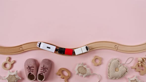 Childish Toy Wooden Railway alt