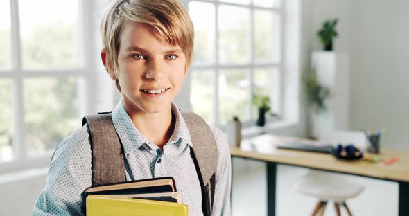 Portrait of Pupil in Classroom