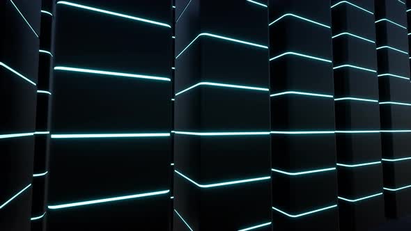 Data Base Green Led Lights Blink Digital Communication Concept Ar Technology Vr Software Machine alt