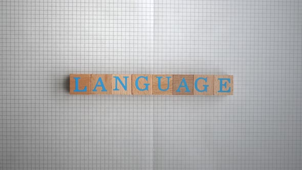 Language Wooden Letters Stop Motion