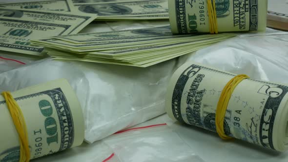 Illegal Drug Cartel Profit From The Sale Of Cocaine alt
