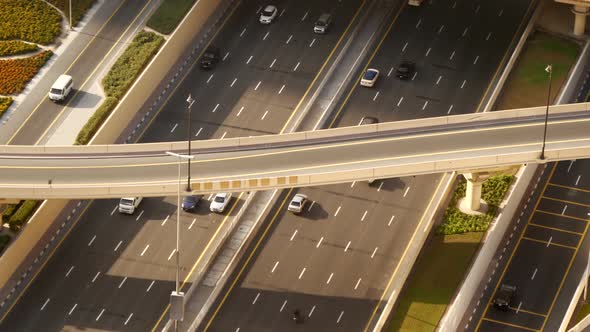 Car Traffic Road in Futuristic Urban Metropolis Cityscape alt