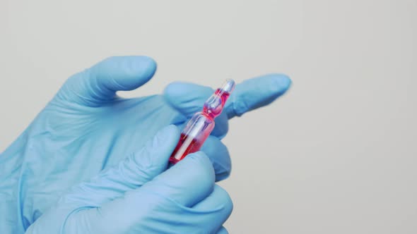 Female doctor is working in laboratory. Coronavirus, COVID-19 medicines research concept alt