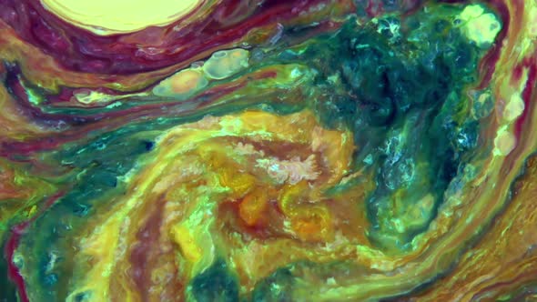 Liquid Colorful Paint Pattens Mix In Slow Motion alt