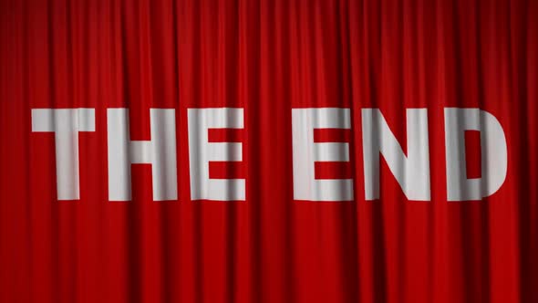 Red Curtain "The End"