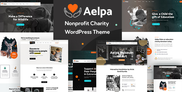 Aelpa – Nonprofit Charity WordPress Theme