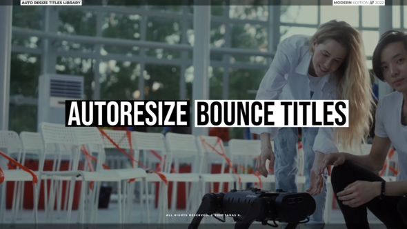 Bounce Text Titles 2.0 | After Effects