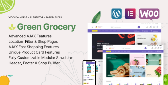 Green Grocery – Online Supermarket & Organic Food eCommerce Theme