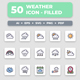Weather - Filled Collection Icon Set