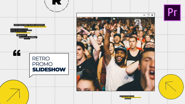 Retro Promo Slideshow 4K | Premiere Project
