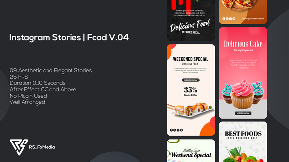 Instagram Stories | Food Promo V.04 | Suite 28