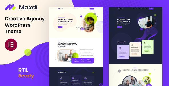 Maxdi – Creative Agency WordPress Theme
