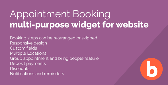 Appointment Booking Widget for WebSite