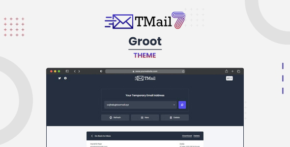 [DOWNLOAD]Groot - Theme for TMail - Multi Domain Temporary Email System