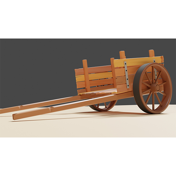 Wooden Cart by farooqsharif 3DOcean