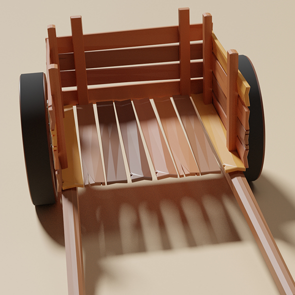 Wooden Cart by farooqsharif 3DOcean