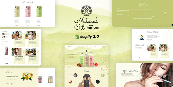 Natural Oil - Organic Hair Oil Store Theme