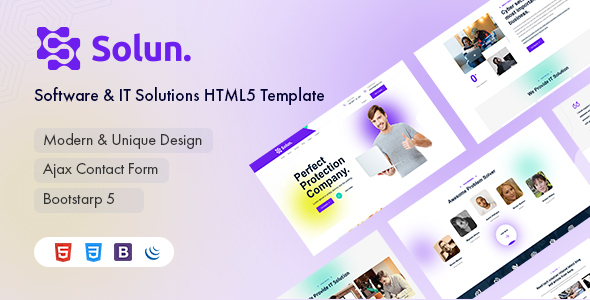 Solun – Software & IT Solutions HTML5 Template