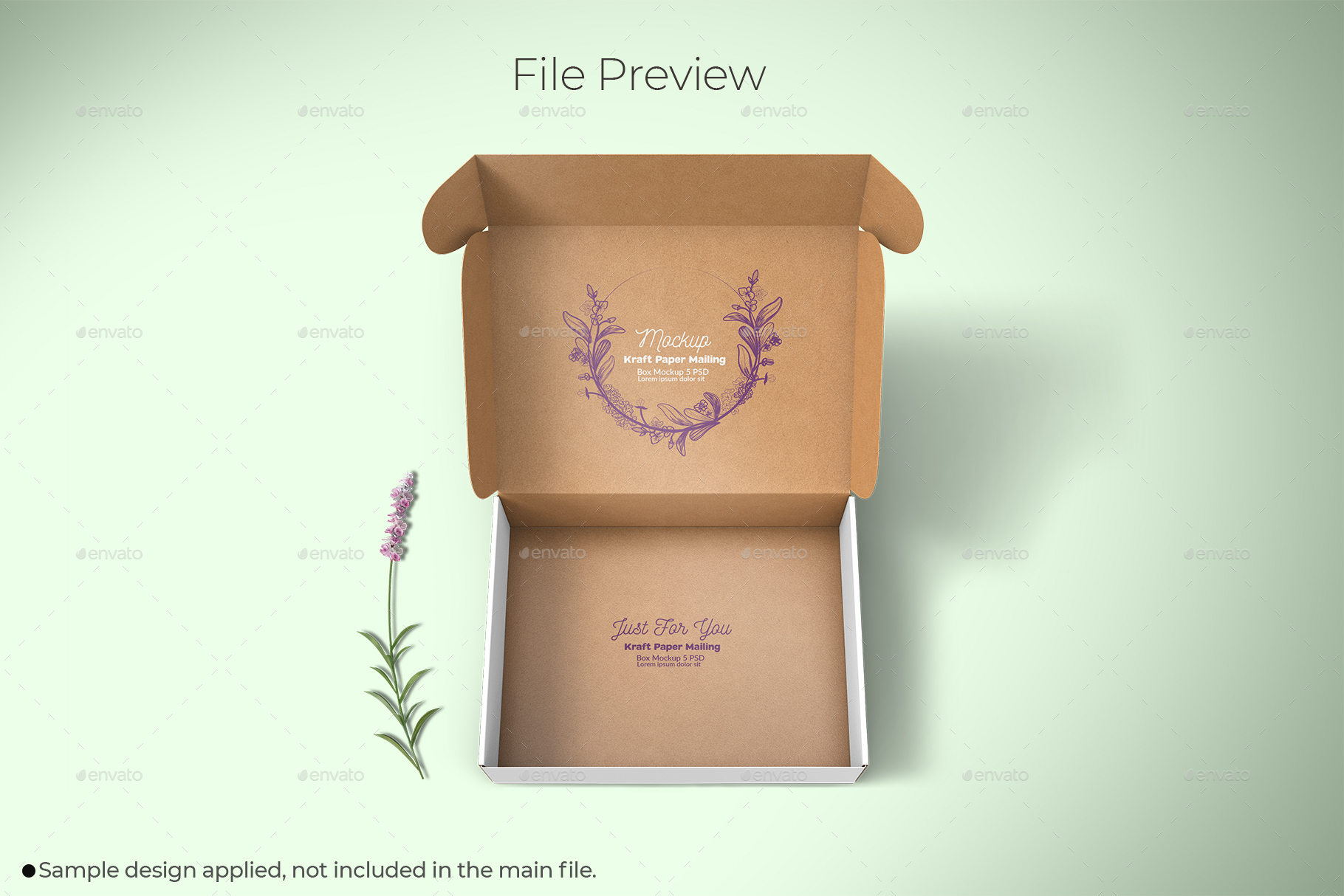 Kraft Paper Mailing Box Packaging Mockup., Graphics GraphicRiver