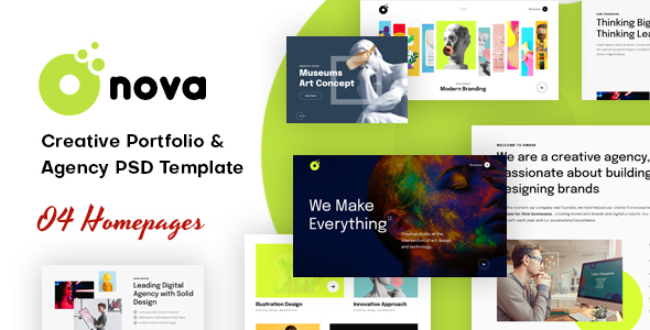 Onova - Creative Portfolio & Agency PSD Template