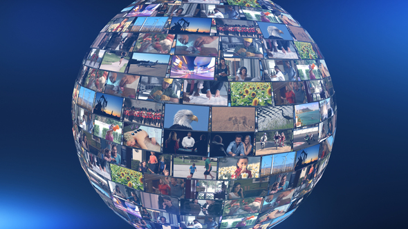 Spherical Video Wall Intro Pack