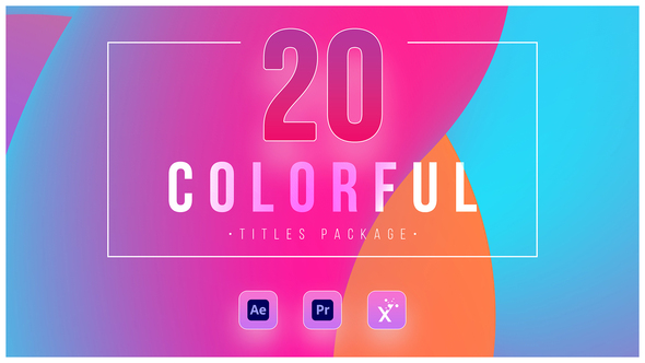 20 Colorful Titles (Drag-Drop Features)