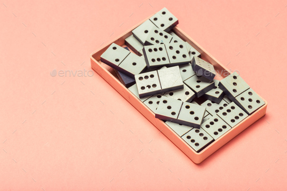 Closeup of domino game - Stock Photo - Images