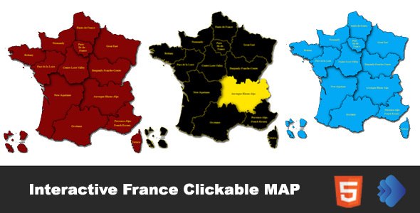 Interactive France Clickable Map