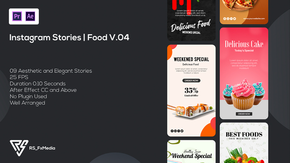 Instagram Stories | Food Promo V.04 | Suite 28 | MOGRT