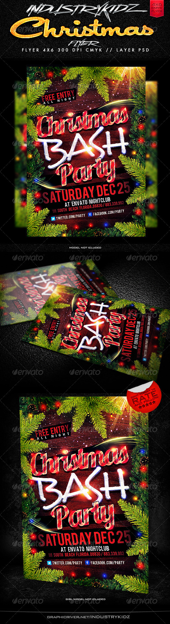 Christmas Party Flyer Templates - Holidays Events
