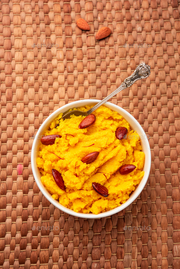 Badam Halwa or sheera also known as Almond Halwa is a traditional