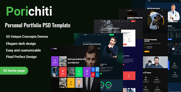 Porichiti-Personal Portfolio PSD Template