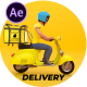 Delivery Service / Food Scooter - VideoHive Item for Sale
