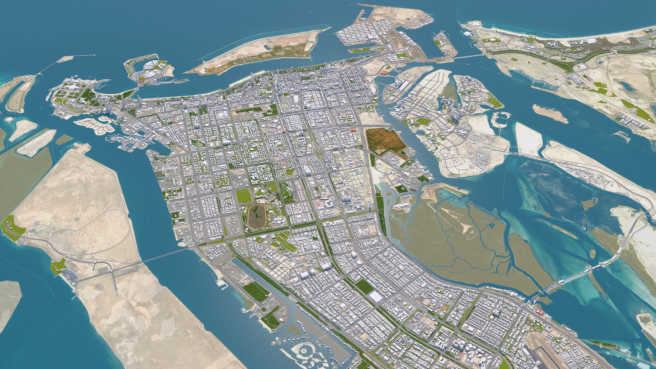 Abu Dhabi City 3D model by TurboCG | 3DOcean